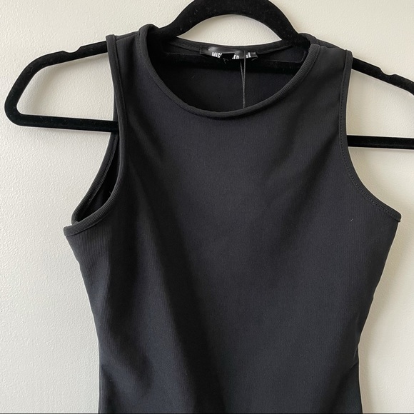 Black High Neck Bodysuit - Picture 2 of 7